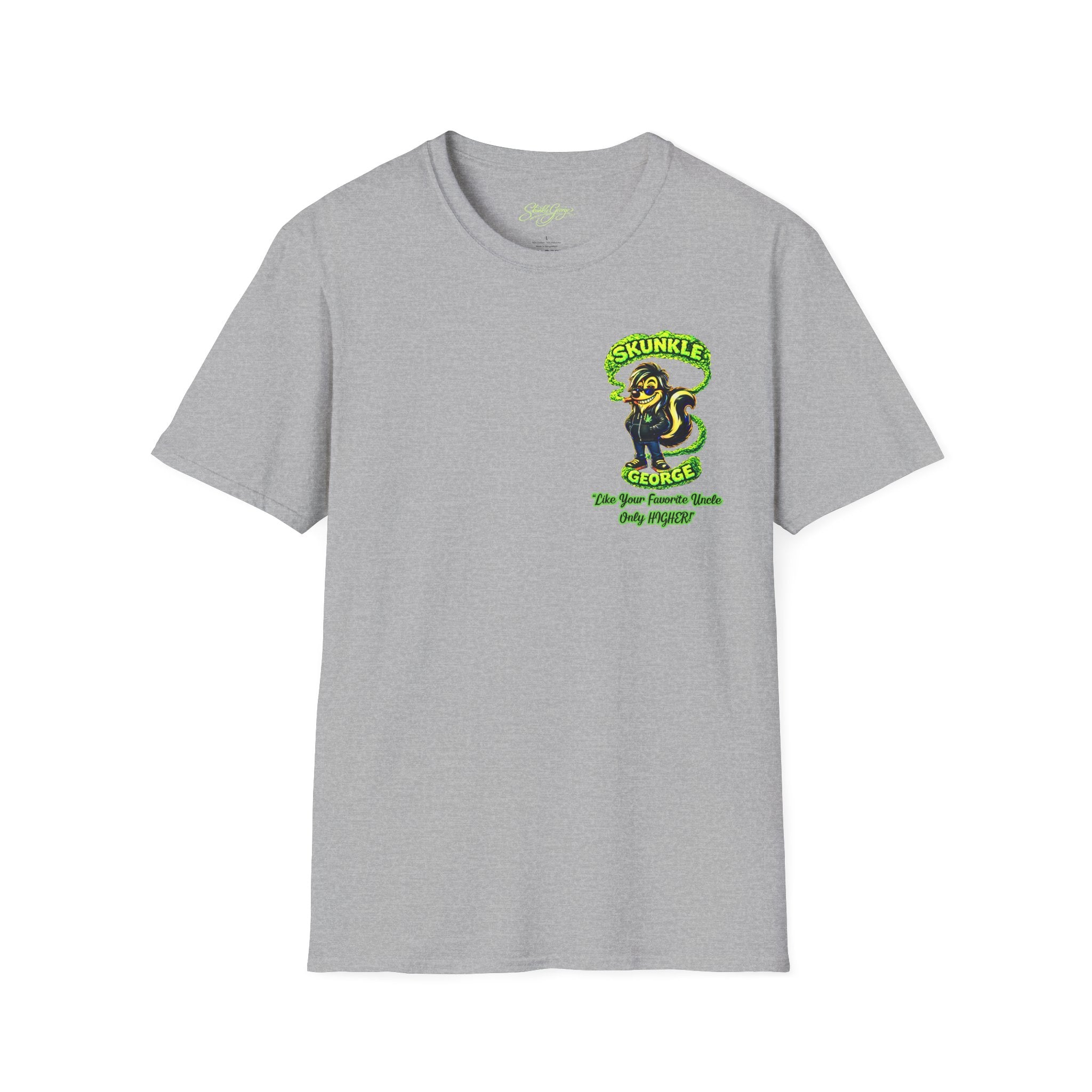 Skunkle George T-Shirt | Retro Cannabis Edibles Rocket Shirt