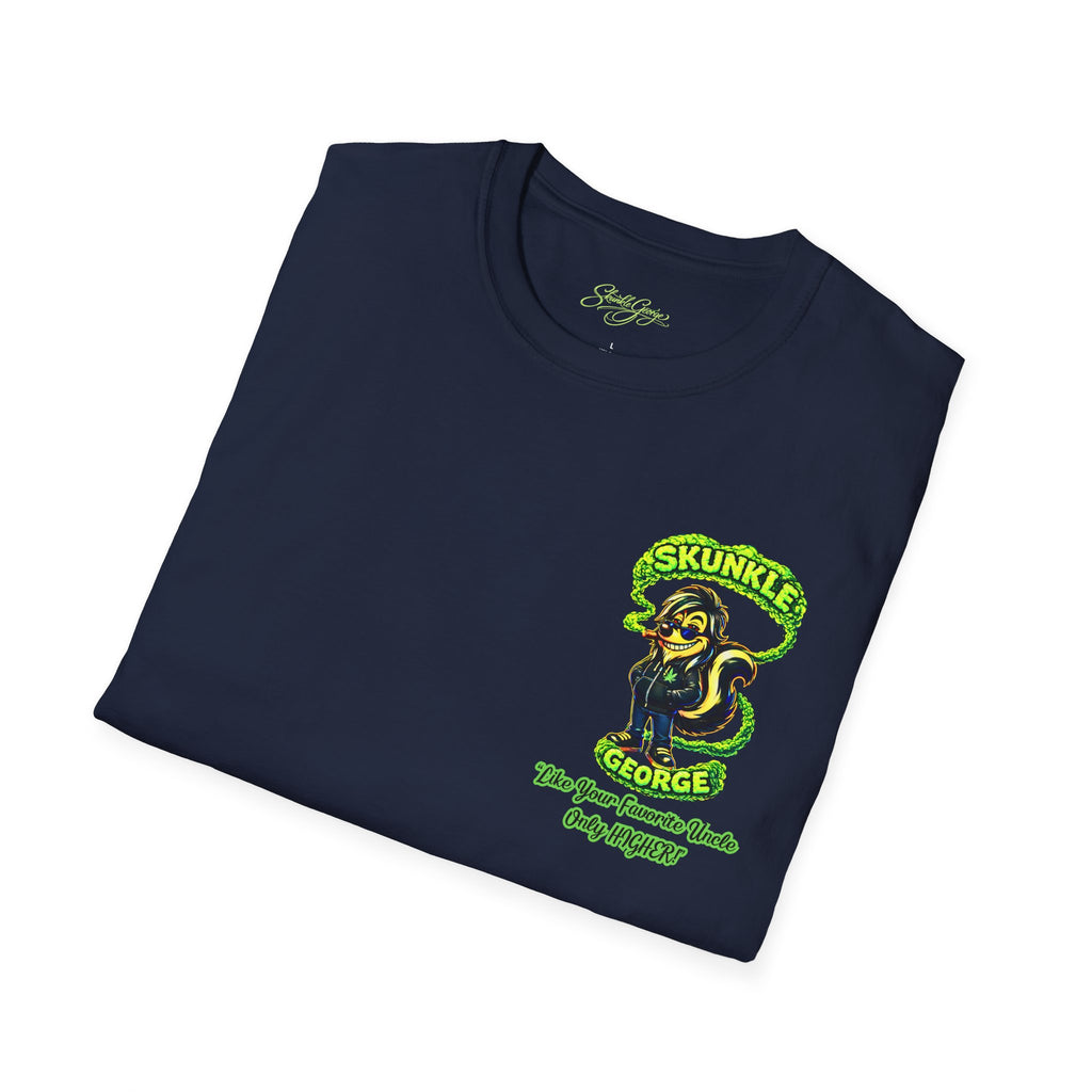 Skunkle George T-Shirt | Retro Cannabis Edibles Rocket Shirt