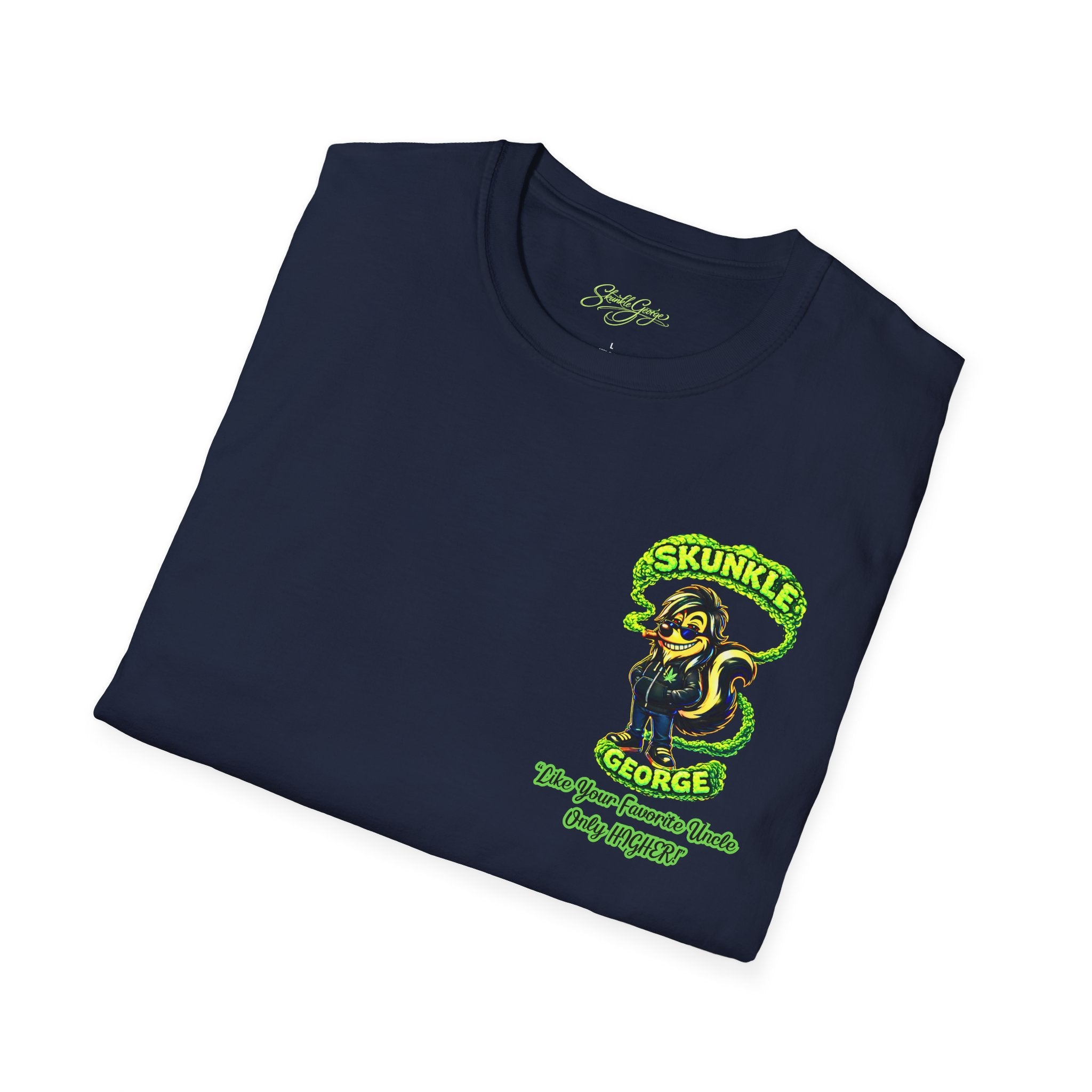 Skunkle George T-Shirt | Retro Cannabis Edibles Rocket Shirt