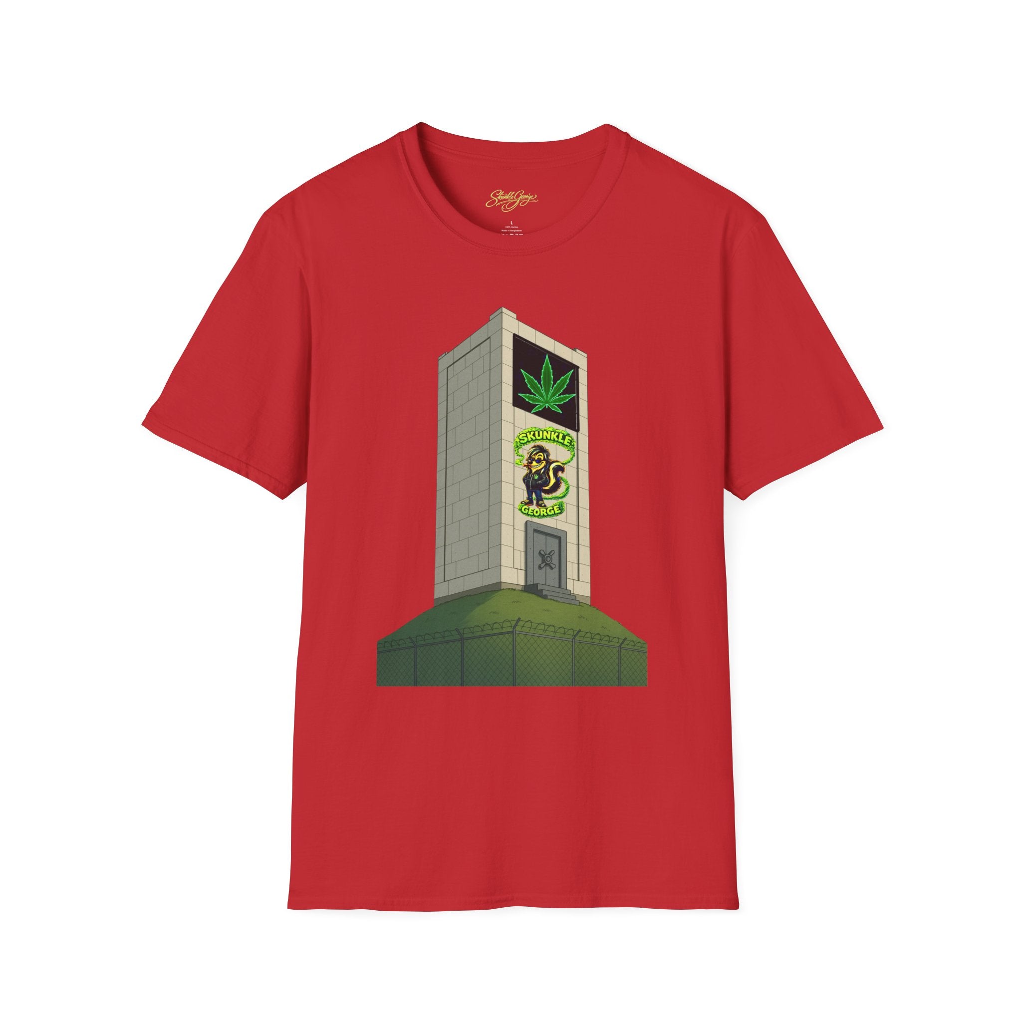 Skunkle George's Canna-Bin Graphic T-Shirt