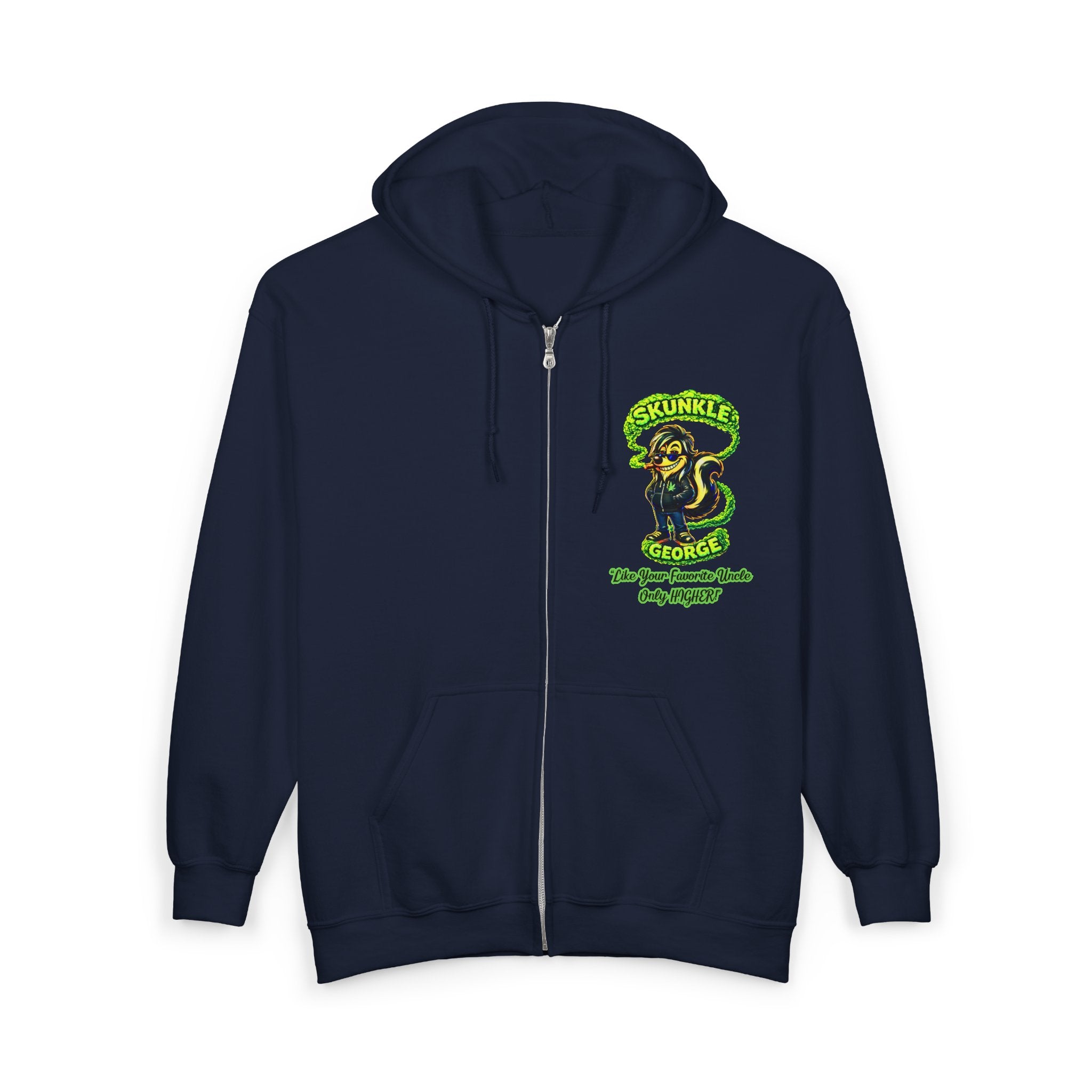 Zip Hoodie — Skunkle George “Pure Imagination” Retro Graphic Zip-Up