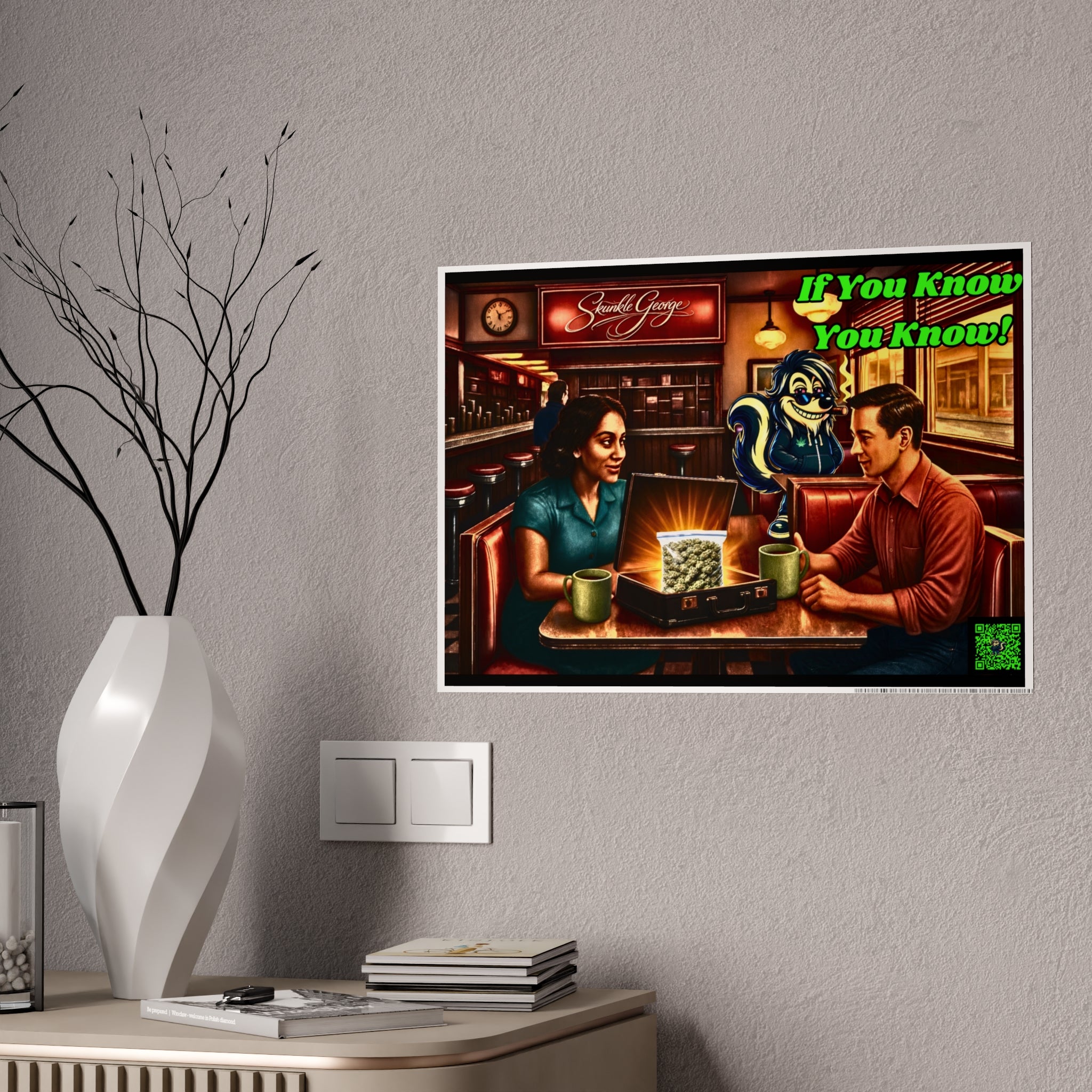 Gloss Poster — Retro Diner Artwork “If You Know You Know”