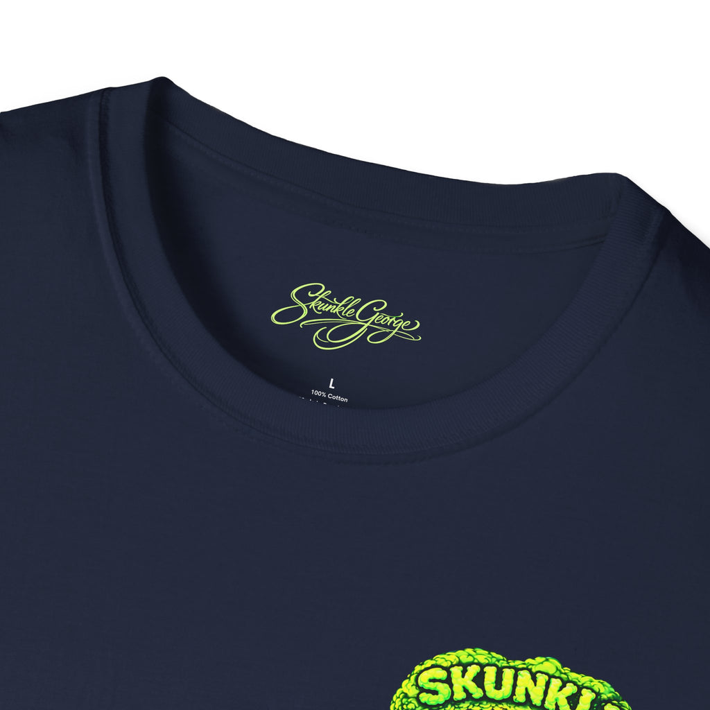 Skunkle George T-Shirt | Retro Cannabis Edibles Rocket Shirt