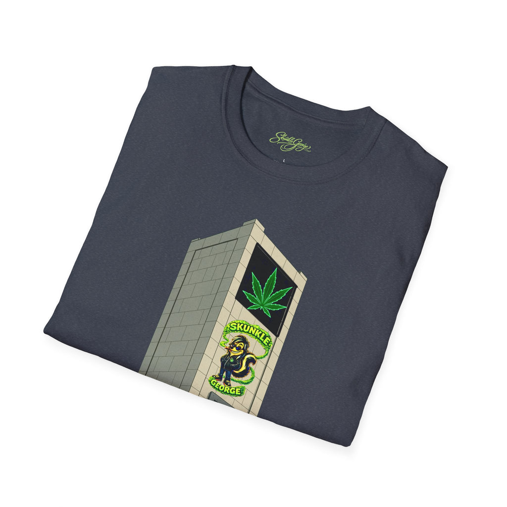 Skunkle George's Canna-Bin Graphic T-Shirt
