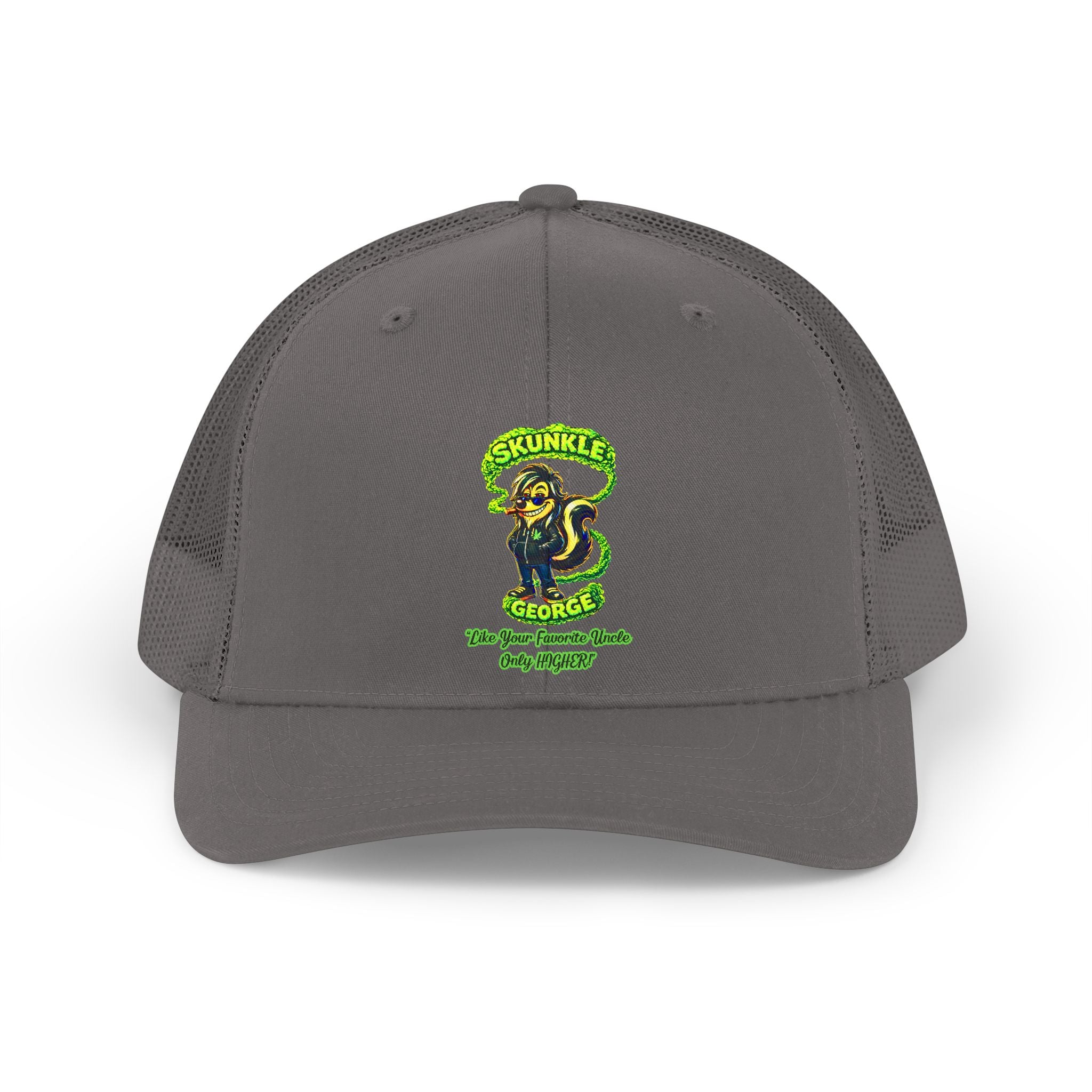 Retro Skunkler Skates Trucker Hat — Vintage Skateboard Patch Cap