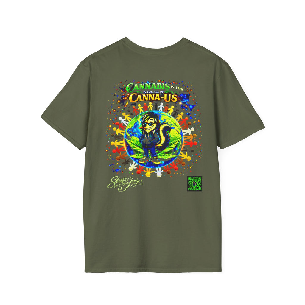 Skunkle George Skunk T-Shirt | Cannabis Canna-Us Graphic Tee