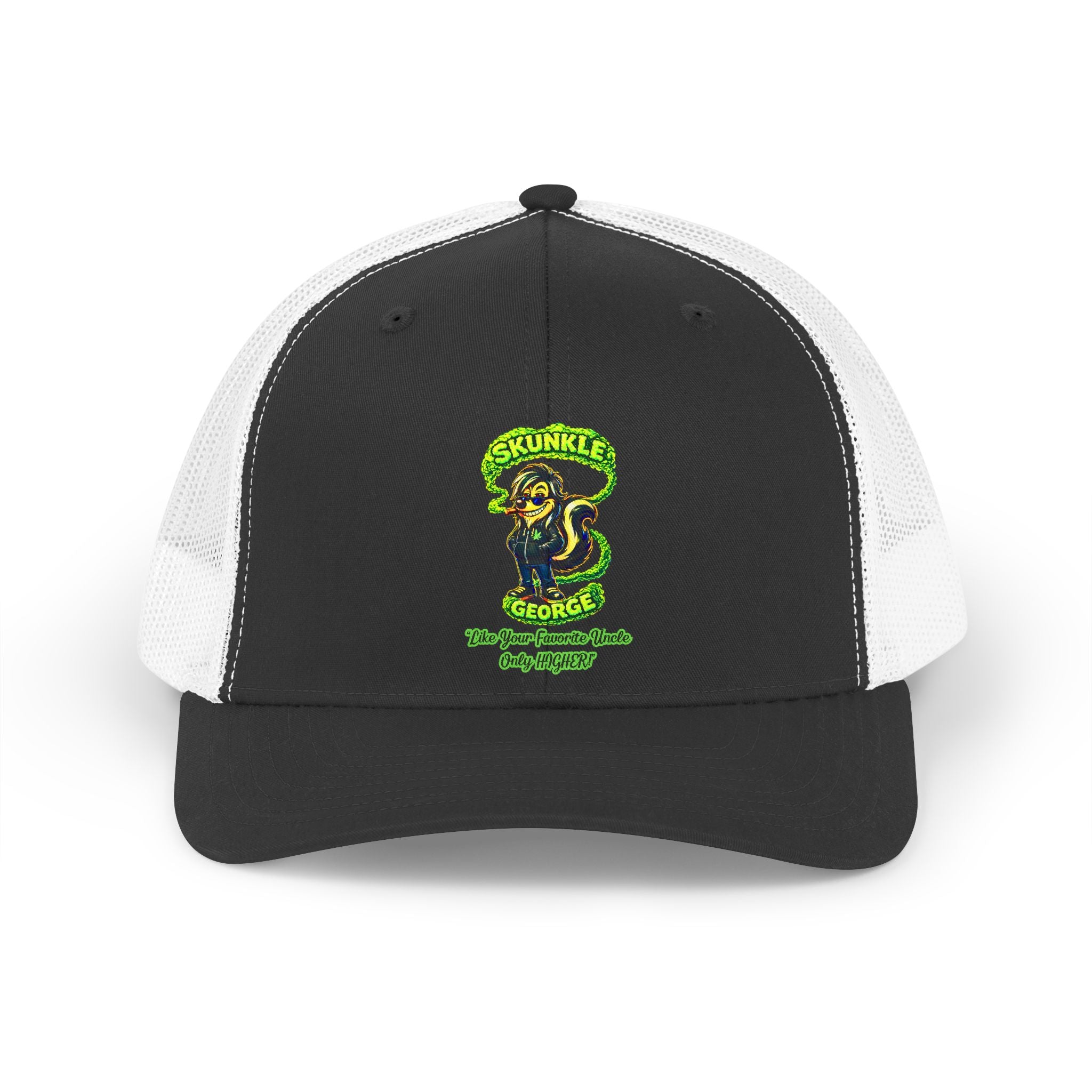 Retro Skunkler Skates Trucker Hat — Vintage Skateboard Patch Cap