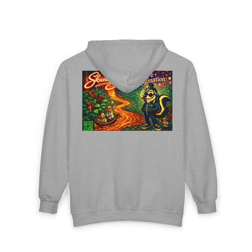 Zip Hoodie — Skunkle George “Pure Imagination” Retro Graphic Zip-Up