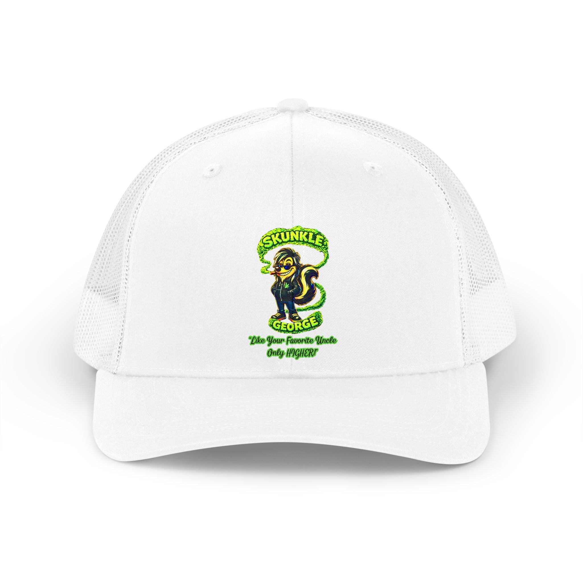 Retro Skunkler Skates Trucker Hat — Vintage Skateboard Patch Cap