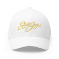 Embroidered "Skunkle George" Script Cap — Black Structured Baseball Hat