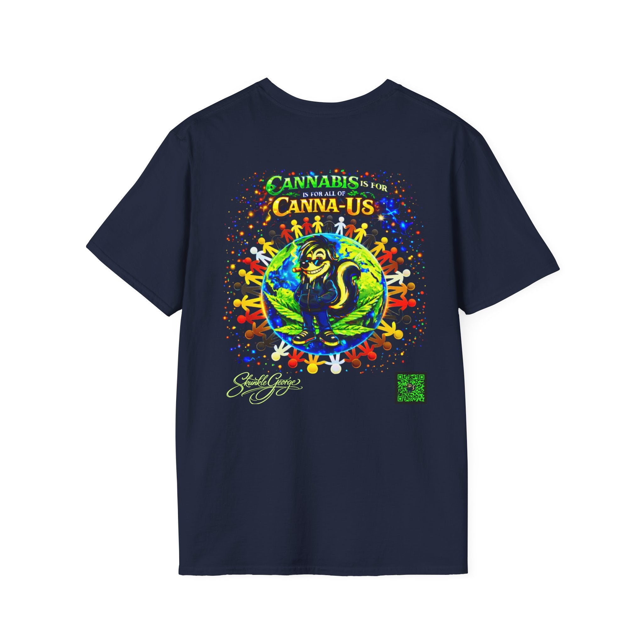 Skunkle George Skunk T-Shirt | Cannabis Canna-Us Graphic Tee