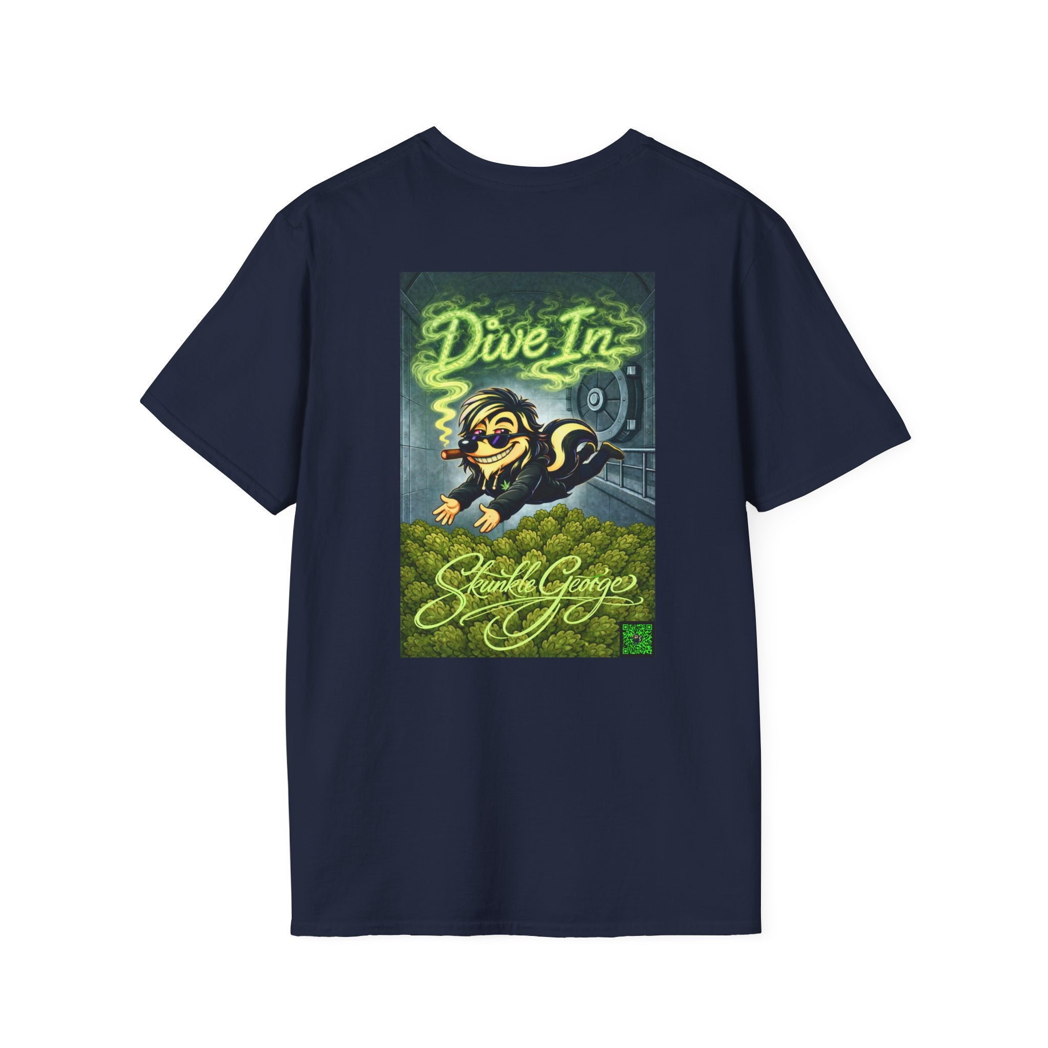 Skunkle George's Canna-Bin Graphic T-Shirt