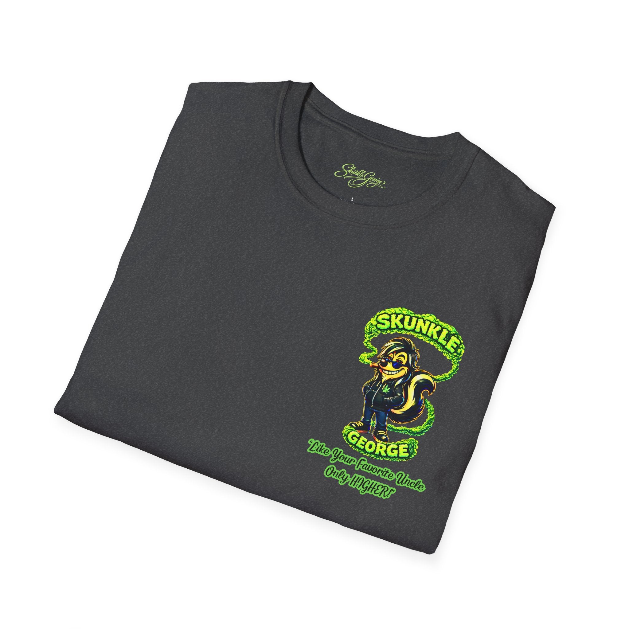 Skunkle George T-Shirt | Retro Cannabis Edibles Rocket Shirt